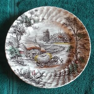 Vintage Scenic Decorative Plate